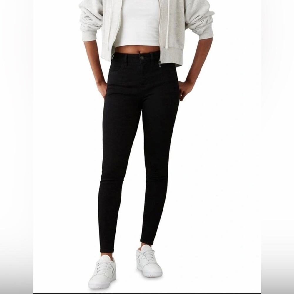 American Eagle AE Dream High-Waisted Jegging Black Size 2 Stretch Skinny Jeans